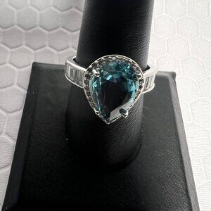 Stunning Aqua Marine Cocktail Ring